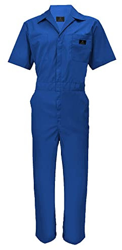 ACTIVE UNIFORMS Coveralls Workwear Herren Kurzarm Overall, Königsblau, S
