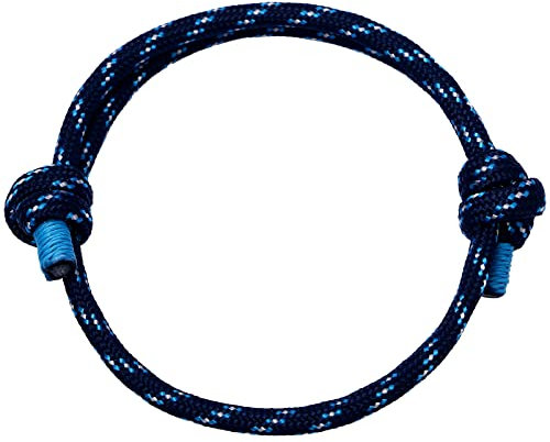 Cupimatch Bracciale Uomo Corda Intrecciata,Braccialetto Donna Nautico Bracciali Regolabili Marine Abbinamento Colore 2