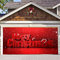 CUSENA Weihnachts-Garagentor-Banner zum Aufhängen, rot, Weihnachtsdekoration, Weihnachtstürabdeckung, Garagentor-Dekorationen für den Außenbereich, Zuhause, Garten, Rasen, Weihnachts-Hintergrund, 400