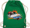 Shirtracer Turnbeutel Rucksack - Hot Wheels Tasche - 8-Bit Logo - Unisize - Grün - turn beutel beuteltasche bag turnsack umhängebeutel sportbeutel uni baumwolle baumwoll einfarbig stoff kinder turnen