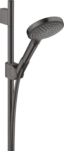 hansgrohe Axor Uno² Brauseset mit Raindance Select S 120 3jet Handbrause, Farbe: Brushed Black Chrome