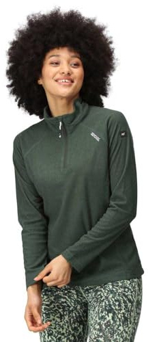 Regatta Great Outdoors Womens/Ladies Montes Half Zip Fleece Top (8 UK) (Darkest Spruce)