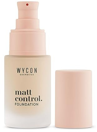WYCON cosmetics MATT CONTROL Fluid Foundation, Fondotinta fluido oil-free dal finish matt e coprenza modulabile - 04 medium natural
