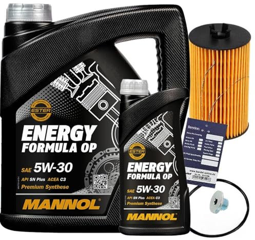 Ölfilter + 5W30 Öl passend für ADAM Astra G H J Corsa C D B C