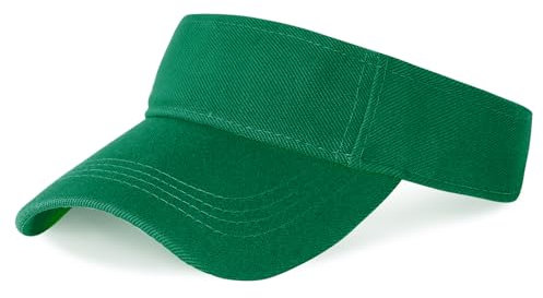Marrywindix 1 x grüne Sportbekleidung Athletic Visor Sun Sports Visor Hut Visier verstellbare Kappe für Damen und Herren (Einheitsgröße), Grün , Einheitsgröße