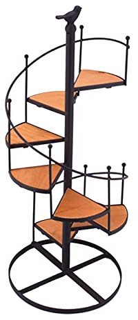 Blumenregal Blumen-Feld Eisen Multi-Layer-Leiter Rotating Blumentöpfe Bonsai-Feld Pflanze Regal Regal Balkon Wohnzimmer Innen- und Außen Blumenständer für drinnen und draußen