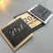 Placas de nombre personalizadas Acrílico 3D Hueco Negro Oro Número de casa Signo con nombre de calle Fuente moderna Signo de dirección de tienda Placa dirección placa puerta Nombre personalizado