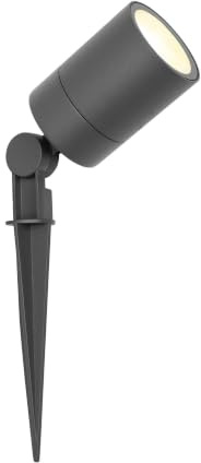 Ledvion Gartenstrahler mit Erdspieß IP65 3W 2700K GU10 dimmbar | Fuer Garten Terrasse Einfahrt Wege Beete und dekorative Aussenbeleuchtung