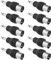 YINETTECH Adattatore Da Presa Mono A Presa Coassiale Da 10 Pezzi Da 3,5 Mm Compatibile Con Wave III IV E Ricevitore DAB Radio Antenna TV Connettore Nero