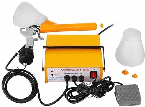 LSBHPPD Portable Electric Paint Spray Machine with Foot Switch,Electrostatic Powder Coating System Machine,5 Stage Powder Coating Machine Paint Spray Machine