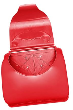 Baoblaze Spielzeug-Briefkasten für Kleinkinder und Kinder, Lernspielzeug, pädagogisches Spielzeug, Spielhaus aus Holz, stundenlanges Rollenspiel für Kinder ab, Rot