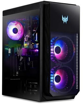 acer Predator Orion 7000 PO7-650 Gaming Desktop | Intel i9-13900KF | 32GB DDR5 RAM | Nvidia GeForce RTX 4080 16GB | 1TB SSD + 2TB HDD | Tool-Less Case Design | Black