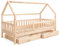 Ehrenkind® Hausbett Lille | Kinderbett mit abnehmbaren Rausfallschutz aus Massivholz FSC® zertifziert inkl. Schubladen | Hausbett 90x200 | Kinderbett 90x200 Natur