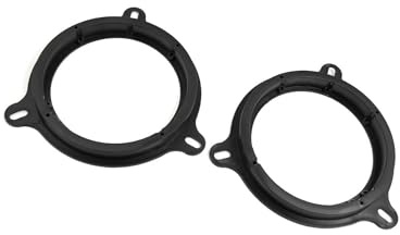 Hihaha 2pcs 6.5 Car Speaker Spacer Ring Adapter Bracket Extender Black Durable Material