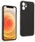 REY Cover in Gel TPU Nera per iPhone 12 Mini 5.4, Ultra Sottile 0,33 mm, Morbido Flessibile, Custodia Silicone