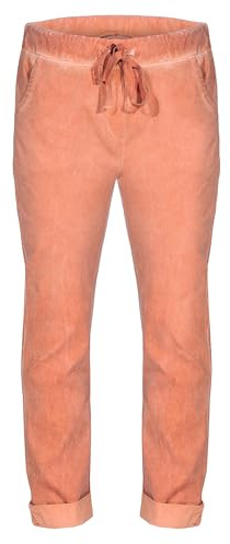 simaranda Damen Jogginghose Vintage Look – Stylische Sweatpants mit Aufdruck & Tunnelzug – Bequeme Freizeithose Baumwollmix – Loose Fit Joggpants für Sport & Freizeit – Modell 21515