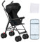 OHMG Poussette Canne,0-4 ans,0-22 kg,Poussette Légère et Compacte,Dossier inclinable,Harnais 5 points,Pliable Pousette Voyage avec Auvent et Moustiquaire,Roues Antidérapants