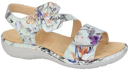 Cipriata L636FS-5 CIRETTA Sandal Silver Floral Size 5