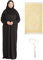 Prien Frauen Gebetskleidung Mit Hijab Gebetsperlen Gebetsteppich, Damen Muslim Kleidung, Islam Abaya Set, Ferace Tesettür Giyim, Islamische Langarm Kleid, Kopftuch, Gebetskleid Für Ramadan (Braun)