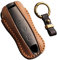 Ysbxitu Smart Autoschlüssel in Leder kompatibel mit Porsche Cayenne Panamera 911 971 9YA Macan Boxster Carrera Taycan 911 971 9YA Schlüsselhülle Cover，Fernbedienung，Schlüsselgehäuse