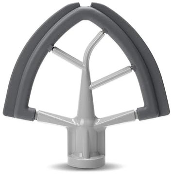 Batteur plat - Accessoire pour mixeur Kitchenaid - Flex Edge Beater - Bords en silicone double face pour blender à tête inclinable de 4,5 à 5 quart - Accessoire pour mixeur KitchenAid - Accessoire