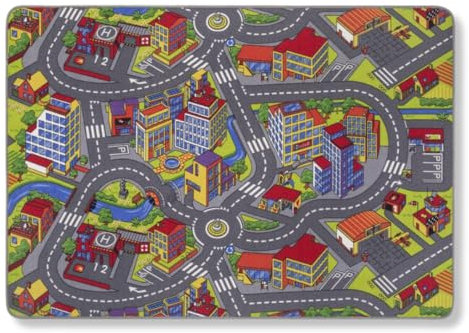 PARENCE.- Kinderspielmatte 100x150cm - Babyspielmatte Zufällige Modelle Interaktive Stadt- oder Autorennstrecke - Verschiedene Modelle, verspielt - 100x150cm