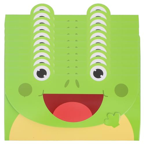 Operitacx 20 Stück Süße Frosch-Cartoon-Design Briefpapier Tier-Grußkarte Einladungskarte Dankeskarte Für Kindergeburtstagsfeier