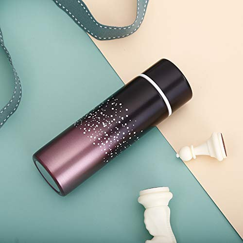 AIYONG Mini Bouteille Isotherme Portable en Acier Inoxydable de 150 ml, Petite Gourde Isotherme, Mini Thermos Cafe, Mini Gourde Isotherme, Réutilisable pour Running, École, Bureau