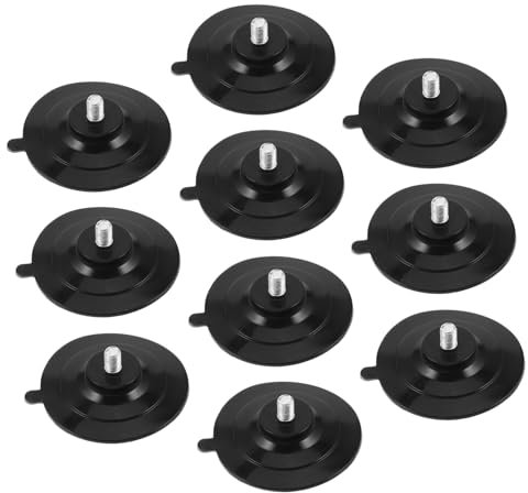 OSOLADY 10pcs Heavy Duty Cups with Screw for Glass and Items for Securing and Reusable for Kitchen and Bathroom Use