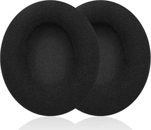 Akkiv replacement ear pads compatible with Sennheiser HD201 HD201S HD200 Pro HD180 HD418 HD419 headphones Made of soft flannel and memory foam - black