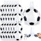 Honeydak Lot de 24 bouteilles d'eau pliables de football avec boucle de 500 ml pour joueurs, amateurs d'équipe, cadeau réutilisable et compact pour salle de sport, événement, jeu