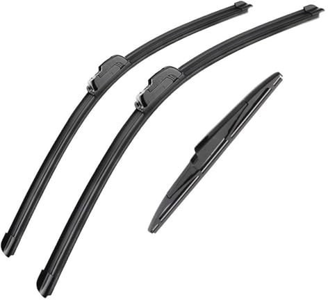 Para KIA Para Sportage QL 2016 2017 2018 2019 Limpiaparabrisas Delanteros Traseros Cepillos J Gancho Limpiaparabrisas De Coche Parabrisas Escobillas