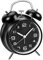 YsyYey Twin Bell Alarm Clock - Loud Analogue Table Alarm Clock with Night Light, Retro Alarm Clock, Quiet No Ticking, Battery Operated for Deep Sleepers, Seniors, Children