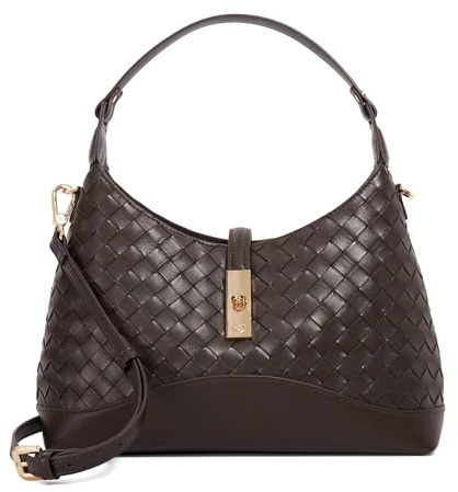 Dune London DORSET Woven Turn Lock Shoulder Bag
