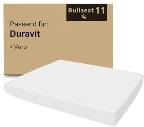 Bullseat WC Sitz passgenau für Duravit Vero | Softclose Absenkautomatik | abnehmbar | Edelstahlbefestigung