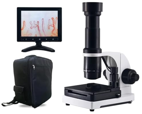 Digitales Mikroskop, Professionelles digitales HD-Mikroskop mit TV, AV, USB, 8 Zoll LCD