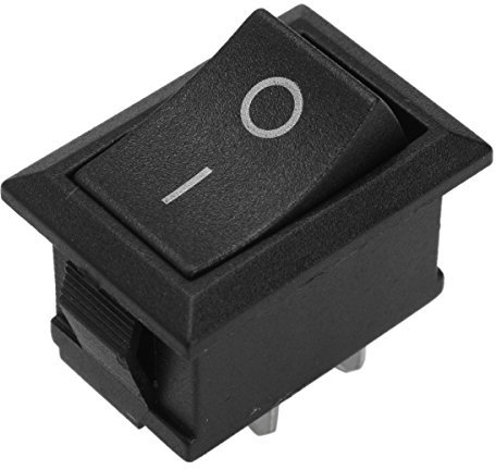 MOMOALA Alamor 2Pin 10A 250V T125/55 Interruttore Bipolare in Plastica per Canale Mr-2 Series