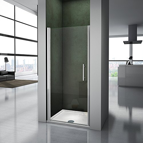 Porte de douche 90x187cmpivotante en niche modèle de Cili
