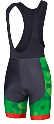 UGLY FROG WEAR DEHSCX08 Kurze Herren Fahrrad-Trägerhose 20D Pad, Mit Sitzpolster