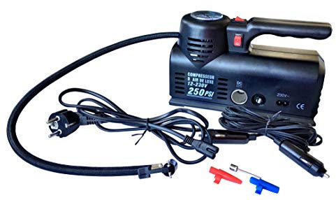 Haukka 702701 Mini-Kompressor für Auto, DC 12 V, AC 110 V/230 V