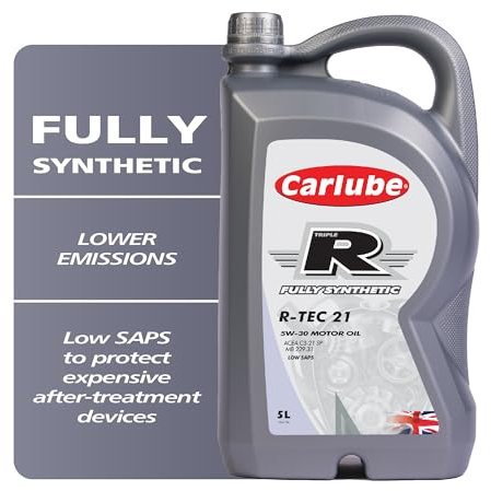 Carlube Triple R 5W-30 Vollsynthetisches Motoröl R-TEC 21, 5 L