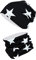 TupTam Unisex Kinder Beanie Mütze Schlauchschal Set, Farbe: Sterne Weiß/Schwarz, Größe: 56-58