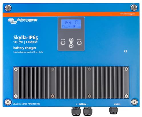 Victron Energy Skylla-IP65 12-Volt 70 Amp 120-240VAC Battery Charger, 1+1 Insulated Outputs
