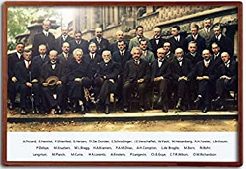 JYSHC Einstein Und Viele Physiker Auf Der Solvay-Konferenz Von 1927 Poster Holzpuzzle 1000 Teile Spielzeug Für Erwachsene Dekompressionsspiel Fe464Jw