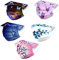 QinMMSPORTS 50/100 Stück Mundschutz Erwachsene für Masken Einweg 3-lagig mit Motiv Bunt Mund und Nasenschutz Print Tücher Atmungsaktiv Mund-Tuch Bandana Halstuch Schals
