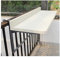 HDZNDH Balkontisch Klappbar, Balkongeländer Wetterfest, Outdoor Tisch, 5-Fach verstellbare Tischplattenhöhe, Balkon Möbel, für Balkon, Garten (Color : White, Size : 120 * 40cm)