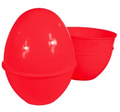 Schale für Osterei – Schale aus farbigem Kunststoff – Geschenkbox für Partys, Veranstaltungen und Feiertage – Maße 40 x 30 cm (Rot)