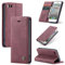 SLWYF Compatible with iPhone 5/5S/iPhone SE 2016 Case, Leather Wallet Case, Flip Wallet Leather Case with Card Slot Kickstand Phone Cases Cover for iPhone 5/5S/iPhone SE 2016 - Red