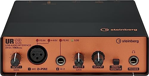 Steinberg UR12 USB Audio Interface with iPad support/ Black
