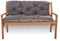Sitzkissen für Hollywoodschaukel - Sitzbank mit Rückenlehne - Gartenschaukel Kissen - Bankkissen Outdoor (120 x 60 x 50, Anthrazit)
